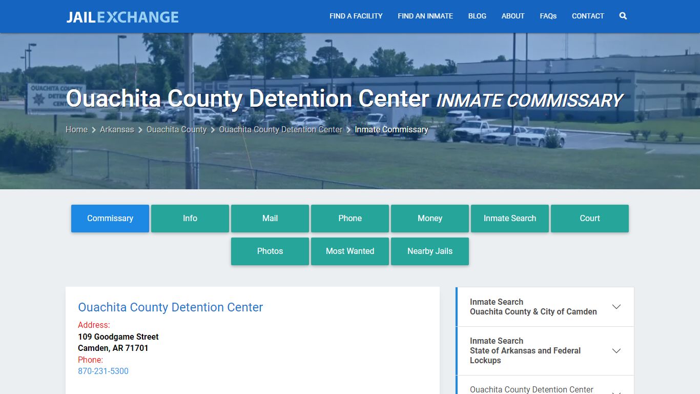 Ouachita County Detention Center Inmate Commissary - Jail Exchange