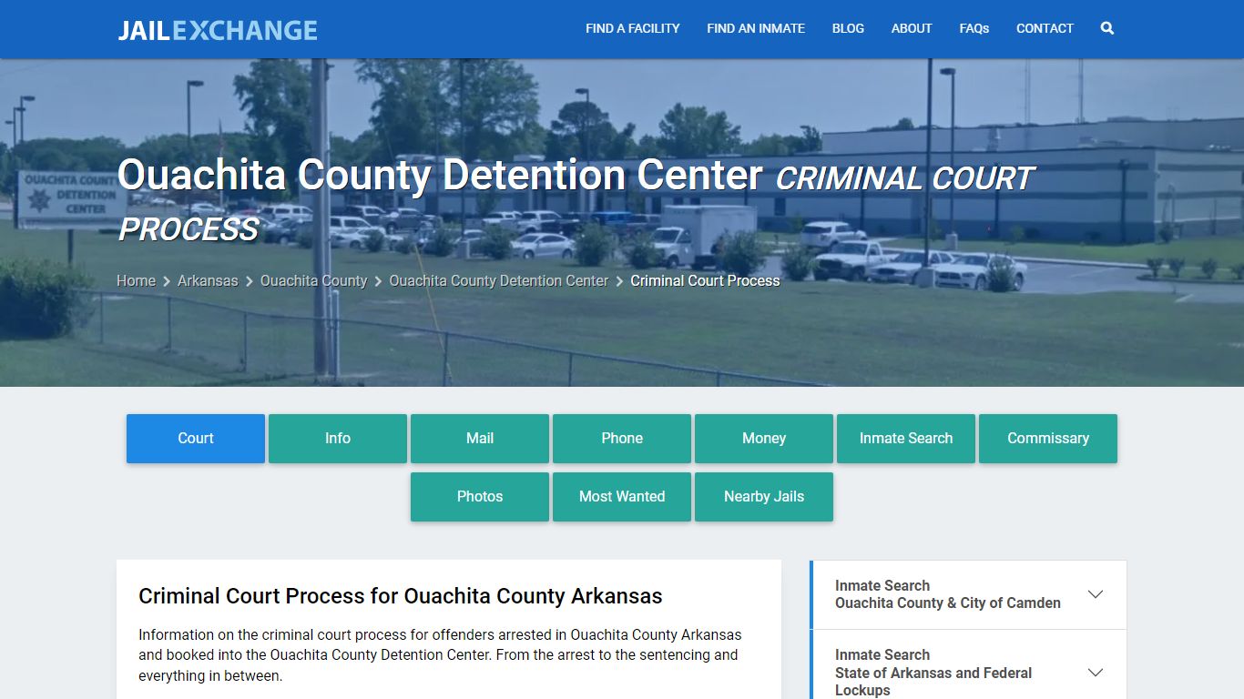 Ouachita County Detention Center Criminal Court Process - Jail Exchange