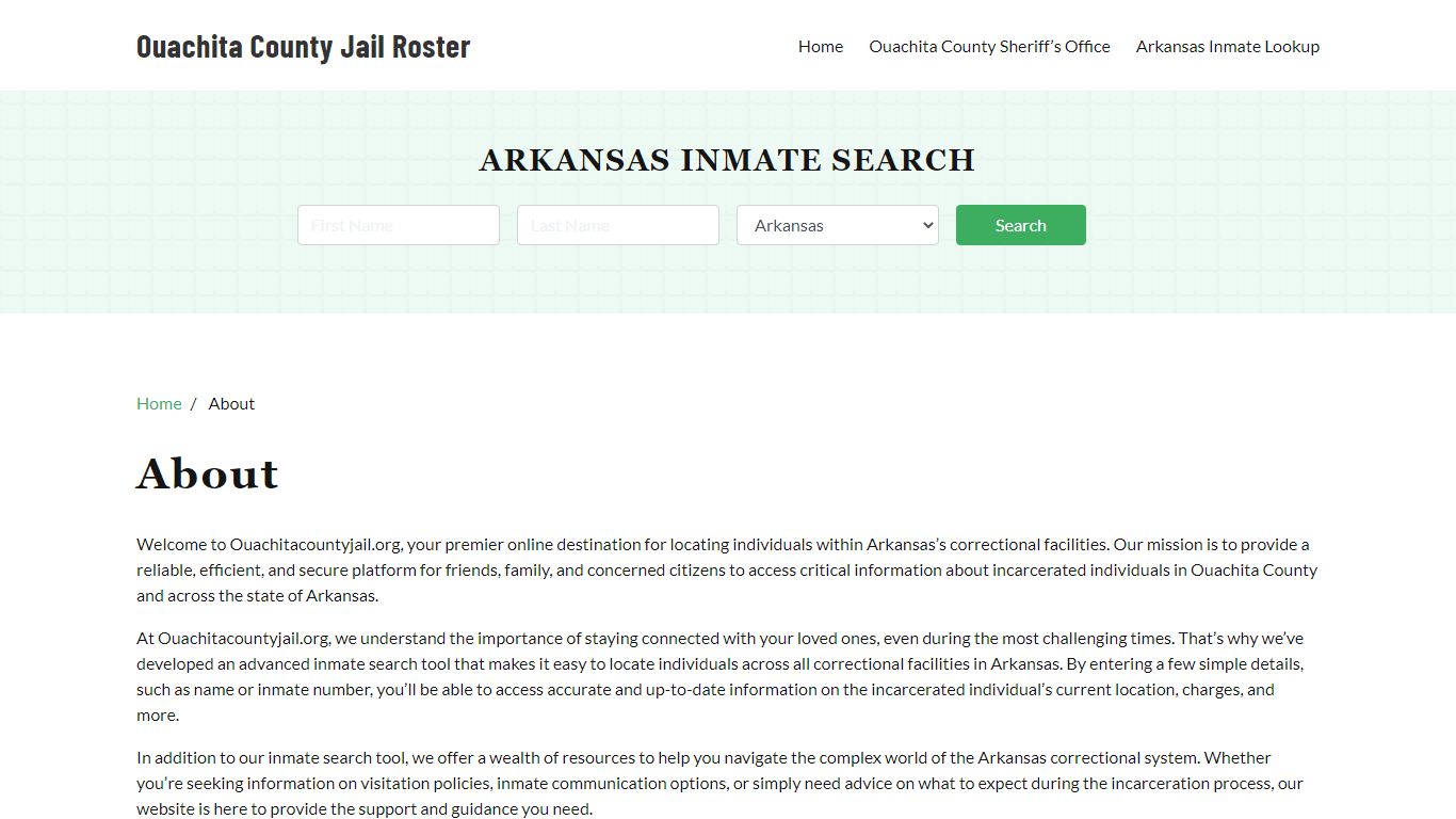 About - ouachitacountyjail.org
